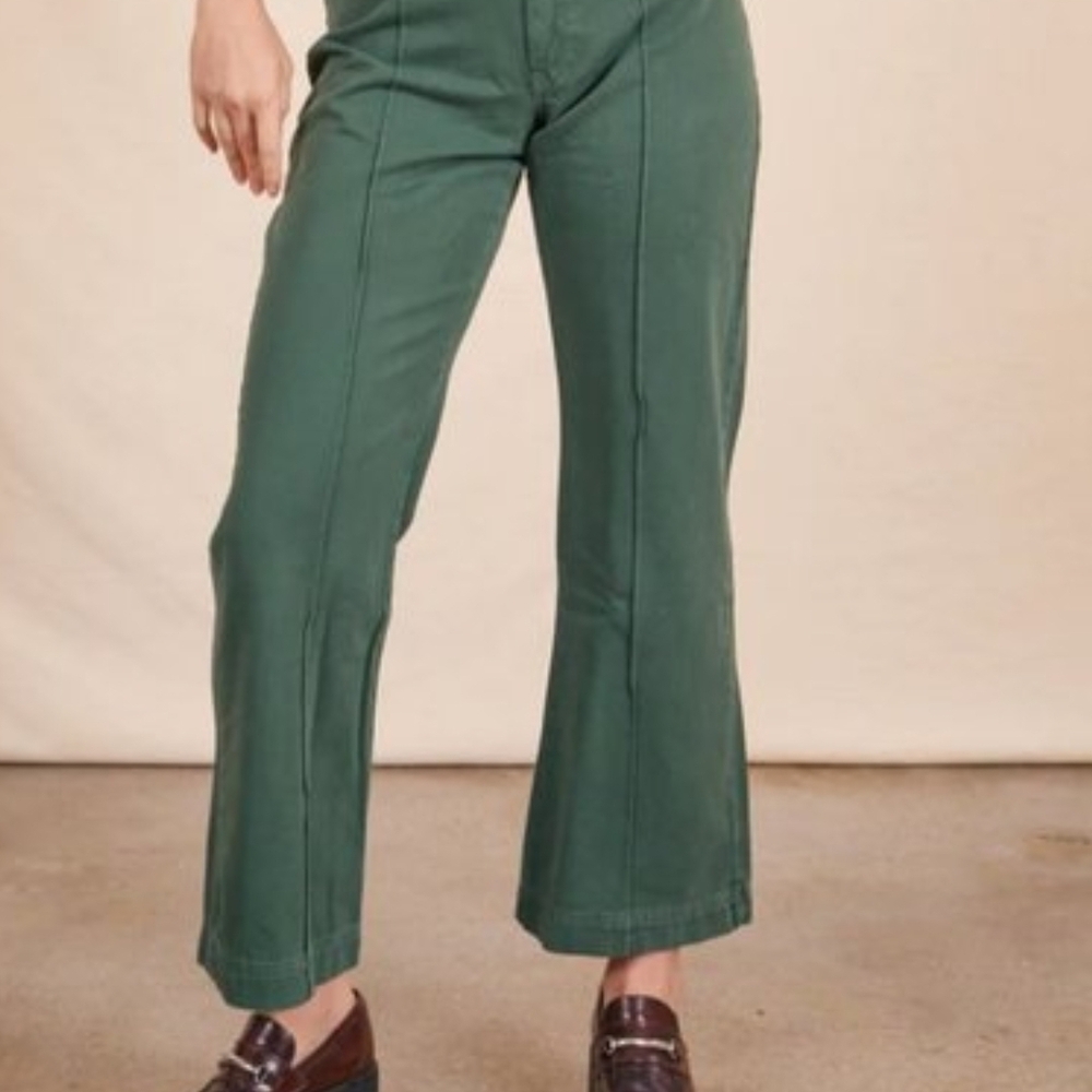 Big Bud Press Forest Green Wide Leg Jeans